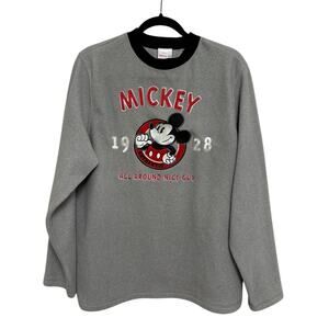 Vintage 90s Disney Store Mickey Mouse Fleece Crewneck - Size S